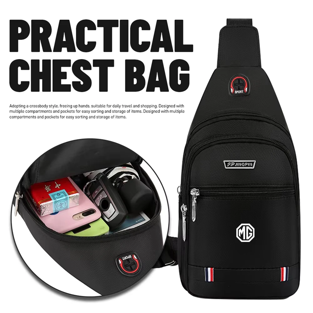 Casual Crossbody Satchel One Shoulder Bag Car Logo Portable Storage Hand Purse For MG ZS HS MG3 MG4 EV MG5 MG7 MG6