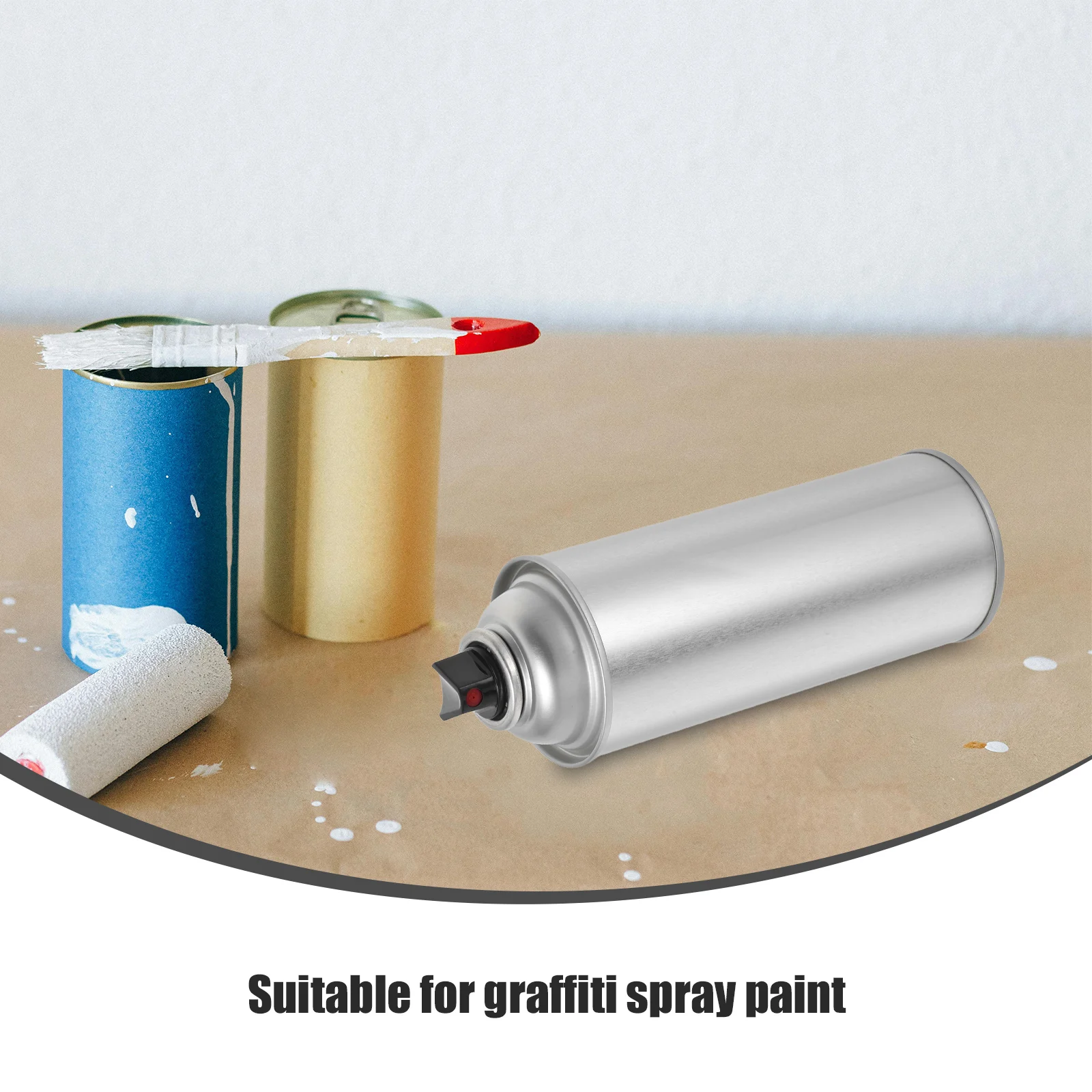 

Aerosol Can 450ml Empty Metal Tinplate High Pressure Spray Canister Refillable Large Capacity Portable Cleaning Agent Holder