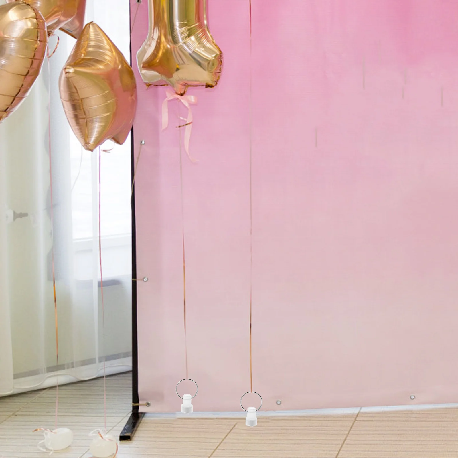 

6Pcs Balloon Weighted Base Reusable Helium Balloon Holders Wedding Birthday Party Decoration Outdoor Weights