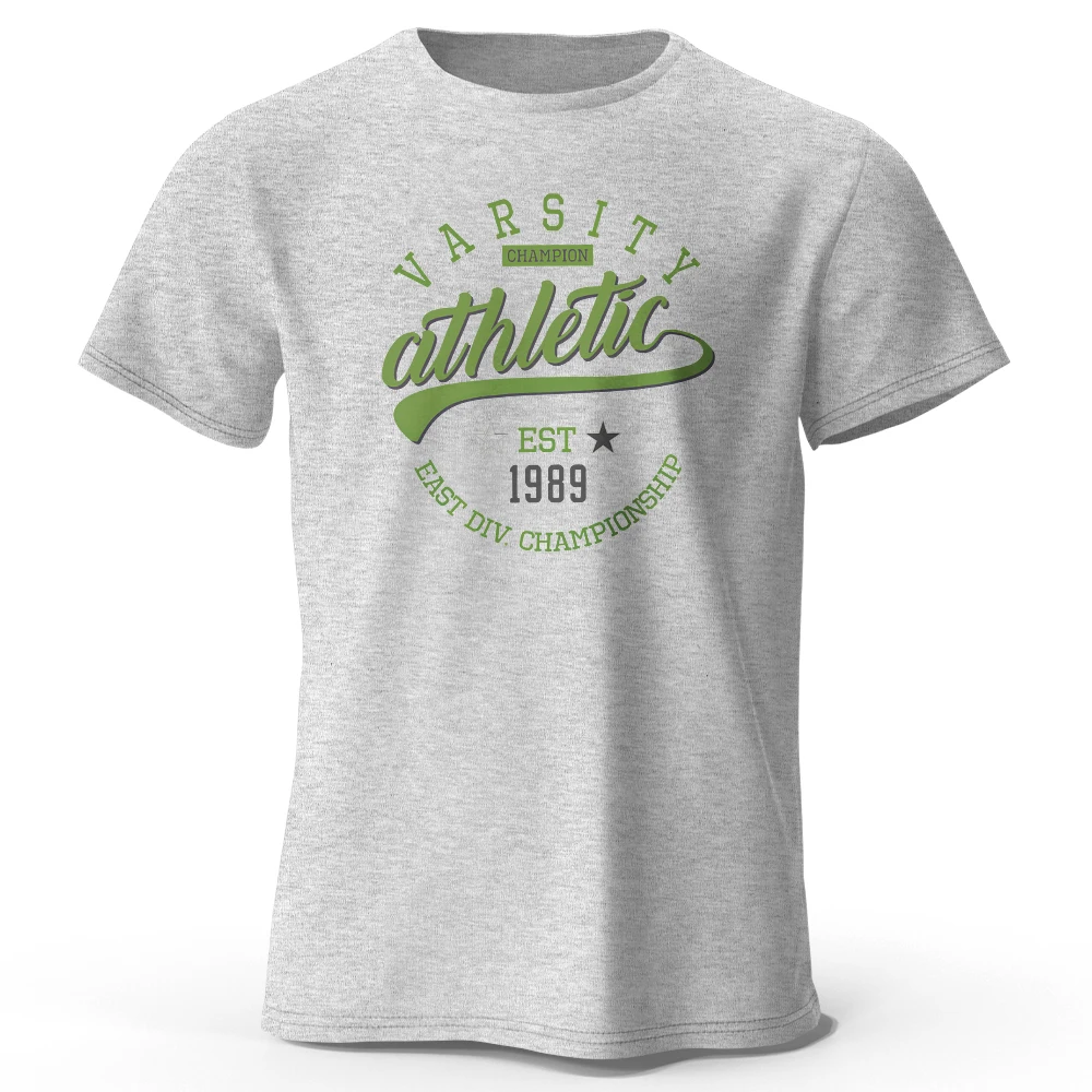 2026New Men's Graphic Varsity T-Shirt 100% Cotton Short Sleeve Tops for Men and Women Vintage Tees Y2K