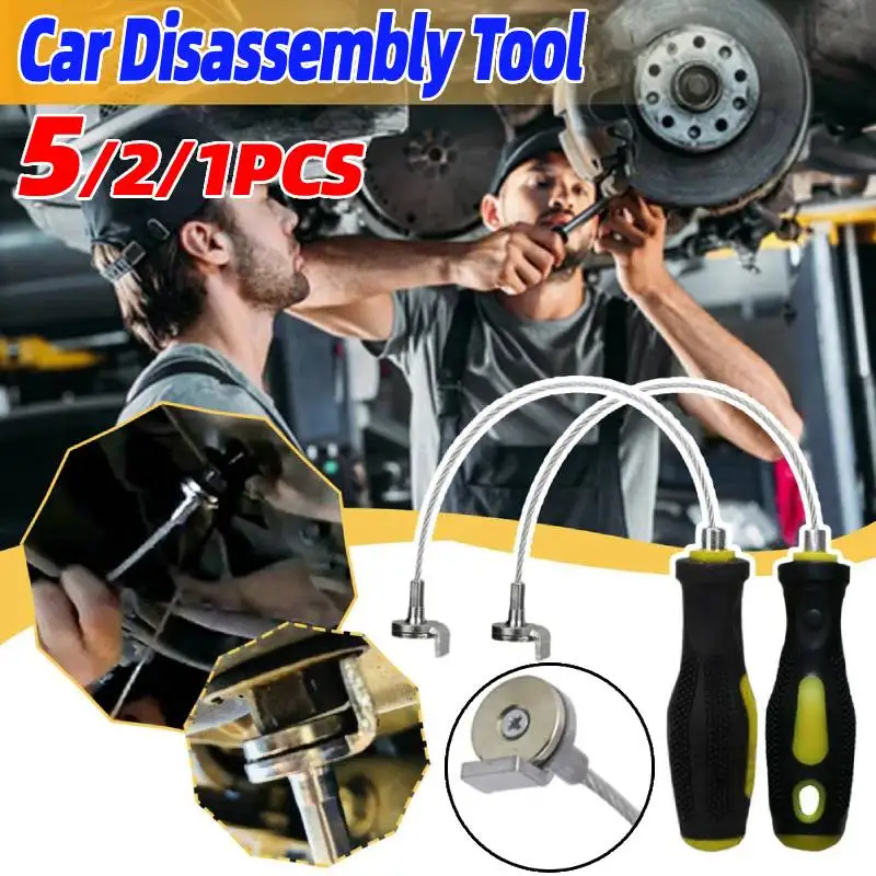 Car Oil Drain Plug Remover Anti Scald Oil Drain Plug Removal Tool Wrench Screw Disassembly Magnetic Oil Drain Auto Repair Tools