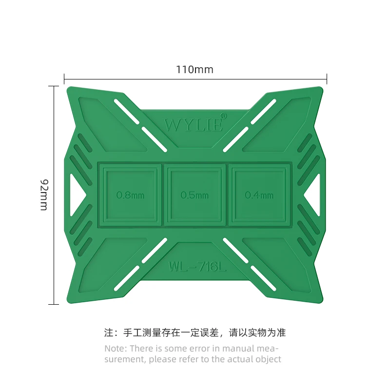 4in1 Multifunctional Tin Plating Set WL-716L Magnetic Planting Tin Pad Amaoe Universal BGA Stencil With Tweezers And Tin Scraper