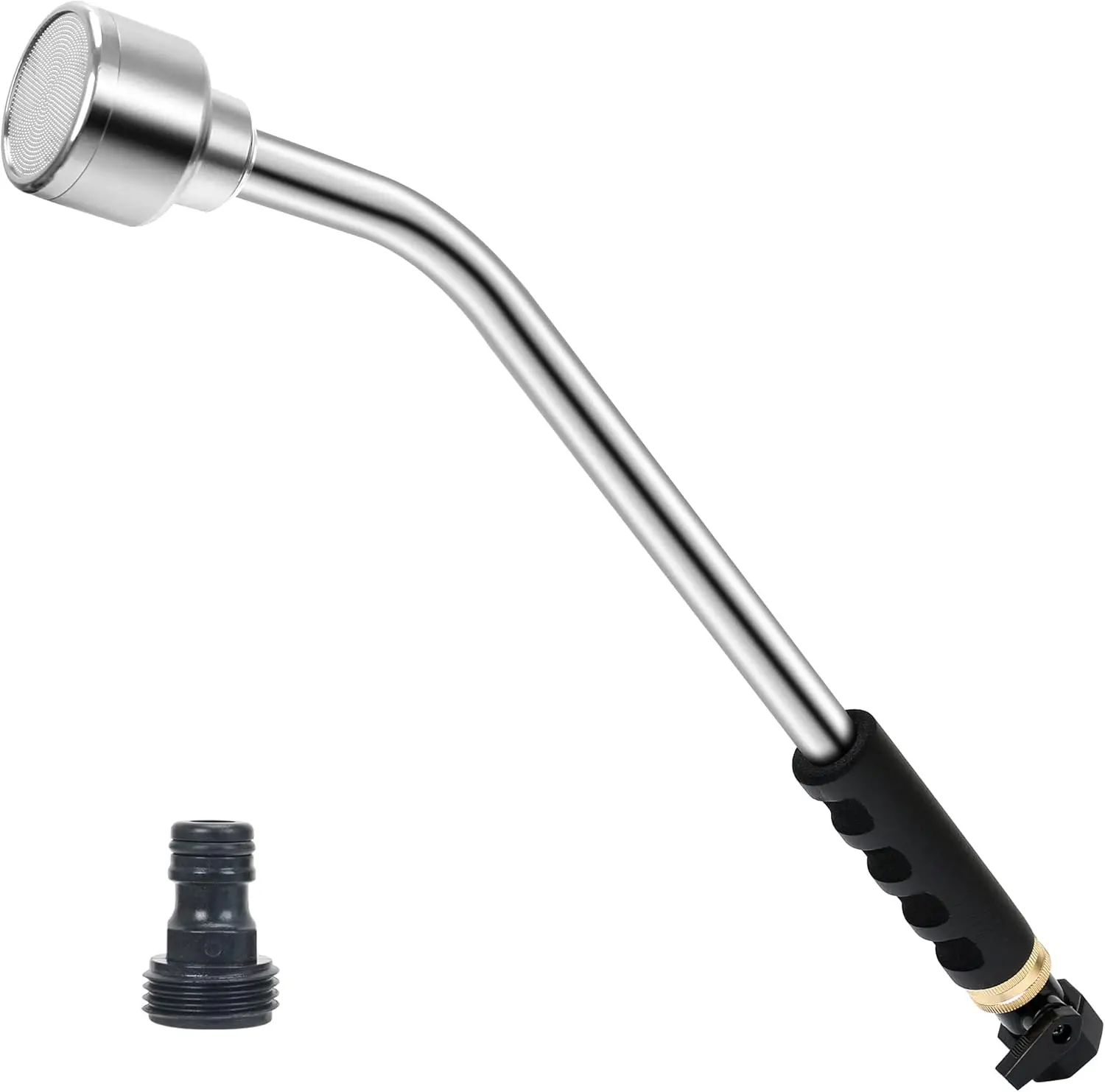 

18-дюймовая мягкая лейка для полива с отсечным клапаном, легкая и прочная металлическая, для подвесных корзин, кашпо, сада