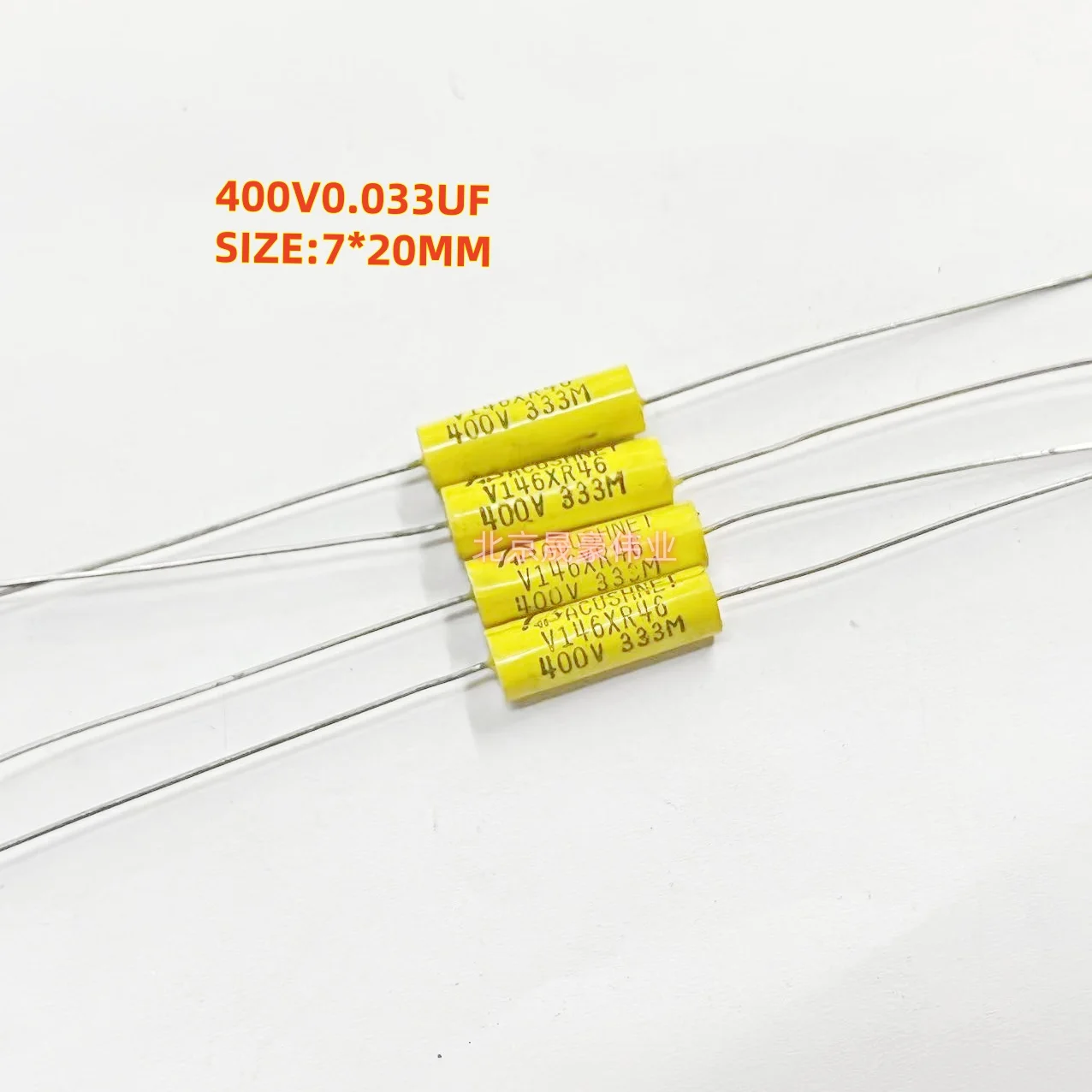 10pcs 400V0.033UF 333M ACUSHNETV146XR46 axial non inductive capacitor 400V33NF 0.033UF/400V axial thin film capacitor