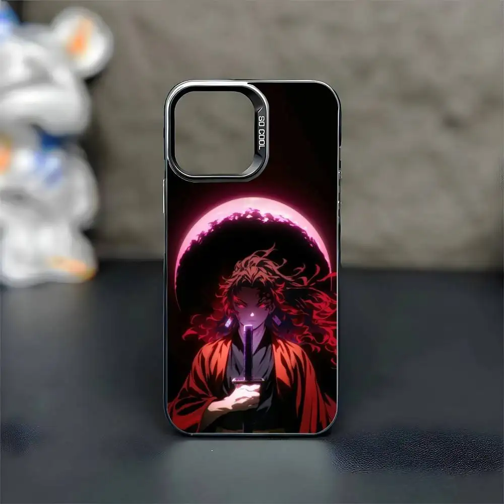 Capa de telefone Douma-DemonS-Slayer para iPhone17,16,15,14,13,12,11 Plus,Pro Max Capa preta fosca à prova de choque