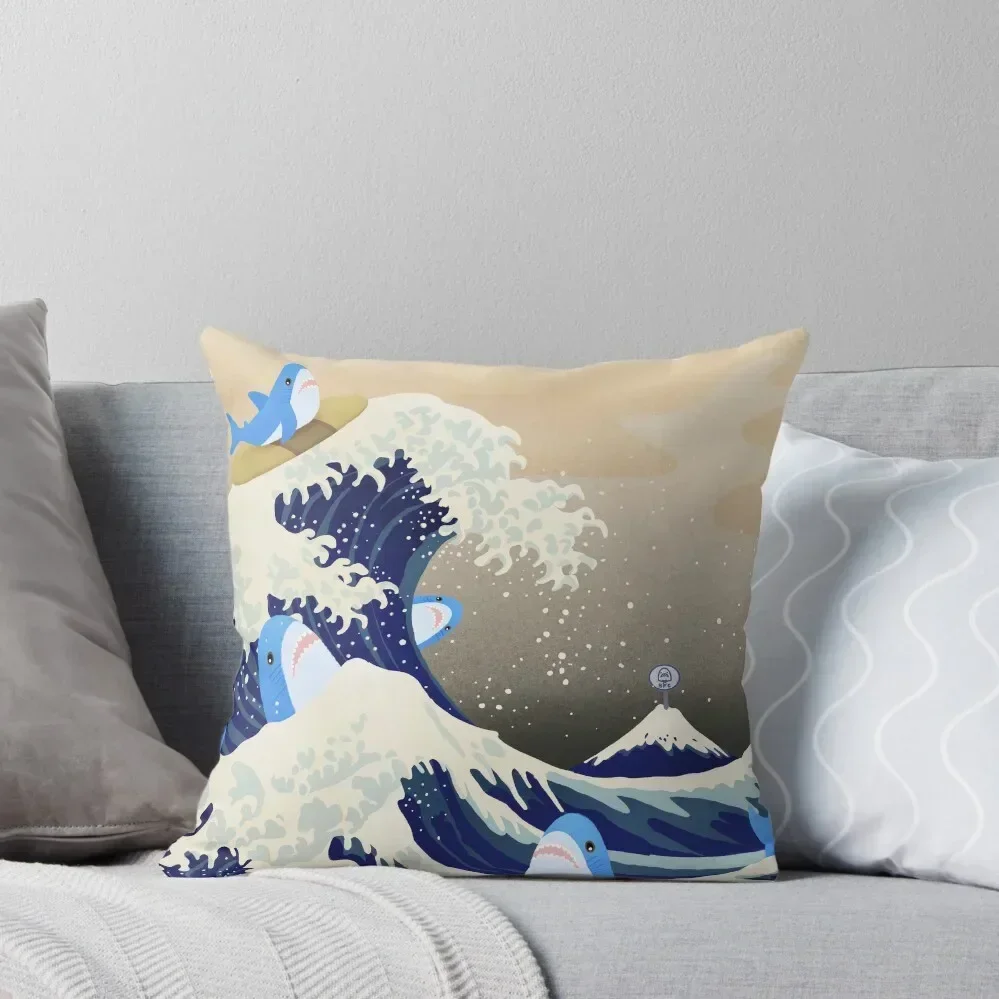 The great Brucie wave off BFC (Blahaj/shark edition) Throw Pillow Sitting Cushion ornamental pillows for living room pillow