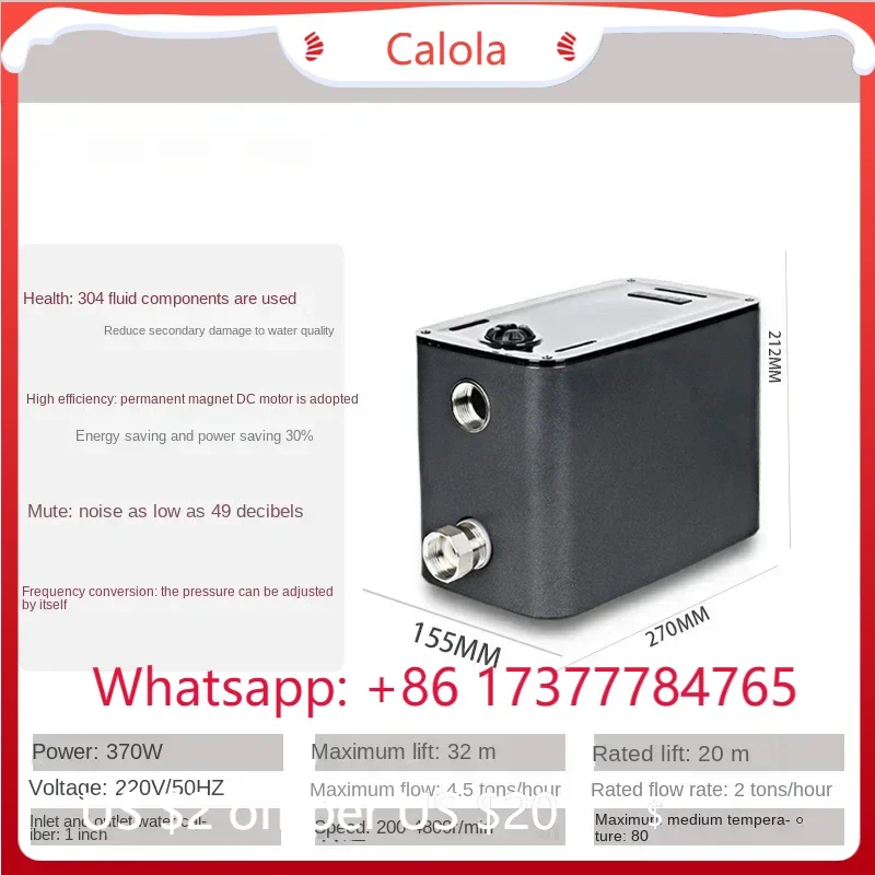 Hot Sell  Pump,Stainless Automatic Silent Permanent Magnet Variable Frequency Constant Stacked Villa good