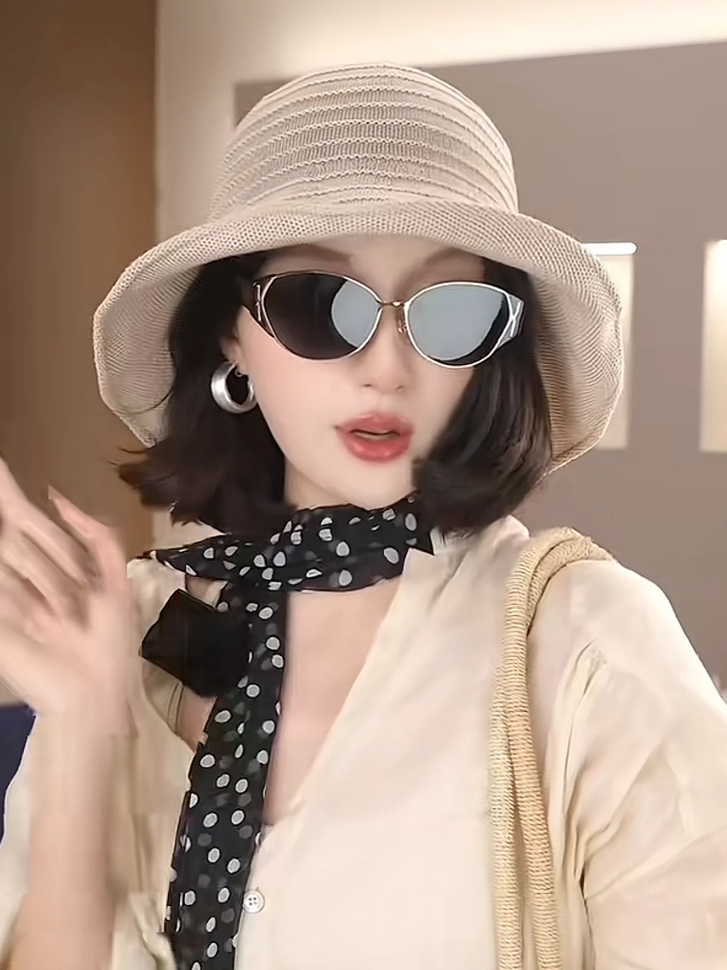 おしゃれな夏用釣り帽子-レディーススタイル-2026年新作-ワイドブリム-日よけ-uvカット-ホリデー気分-折りたたみ帽子