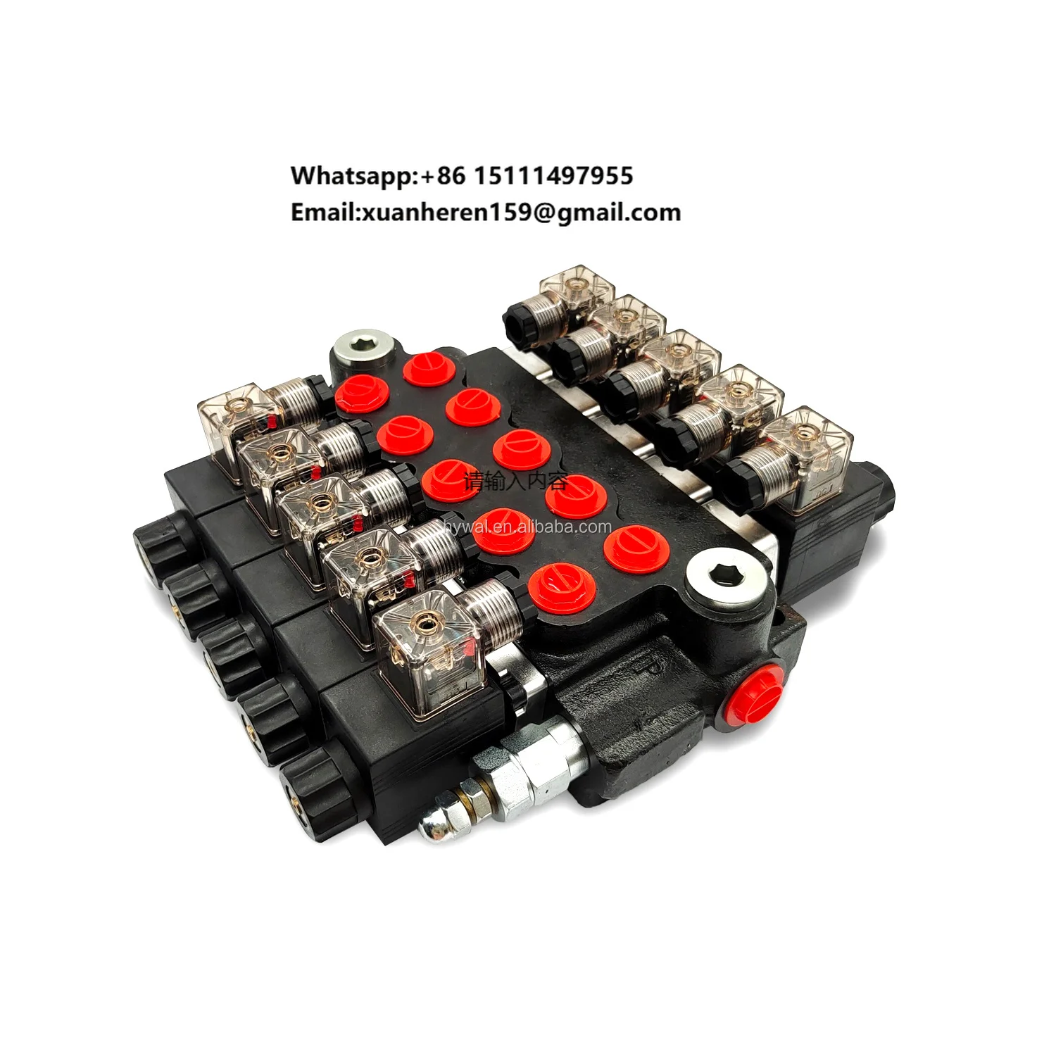 Lixin 3600 PSI 13 GPM Rating Z50 Series 5 Spools solenoid directional  control valve