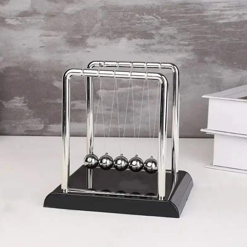 Newton's Cradle Balance Steel Ball Teaching Supplies Physics Science Pendulum Desktop Toys Stress Relief Gifts Home Decor