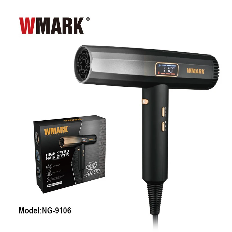 WMARK 2024 Brushless Motor Hair Dryer NG-9106 Quick-Drying Intelligent Thermostatic Hot/Cold Air Styler