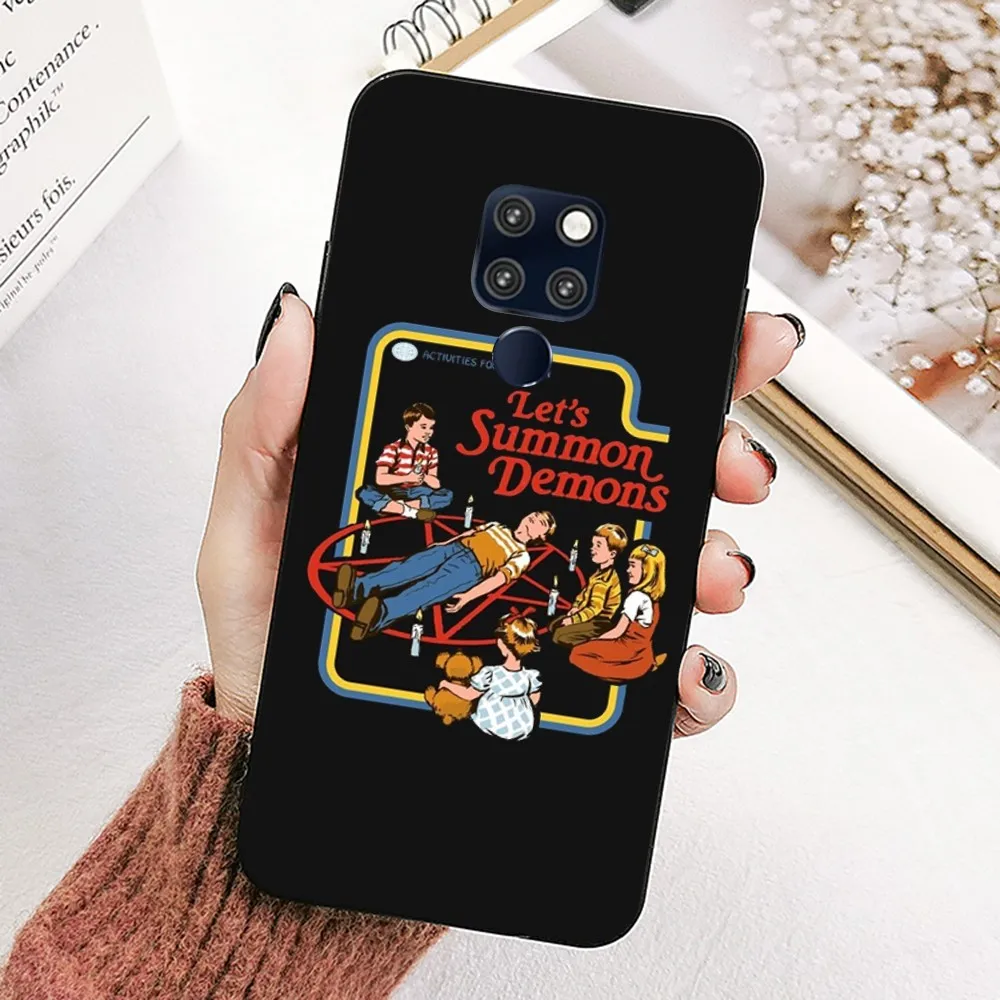 Funny Halloween Let's Summon Demons Graphic Phone Case For Huawei Mate 10 20 30 40 50 lite pro Nova 3 3i 5 6 SE 7 pro 7SE