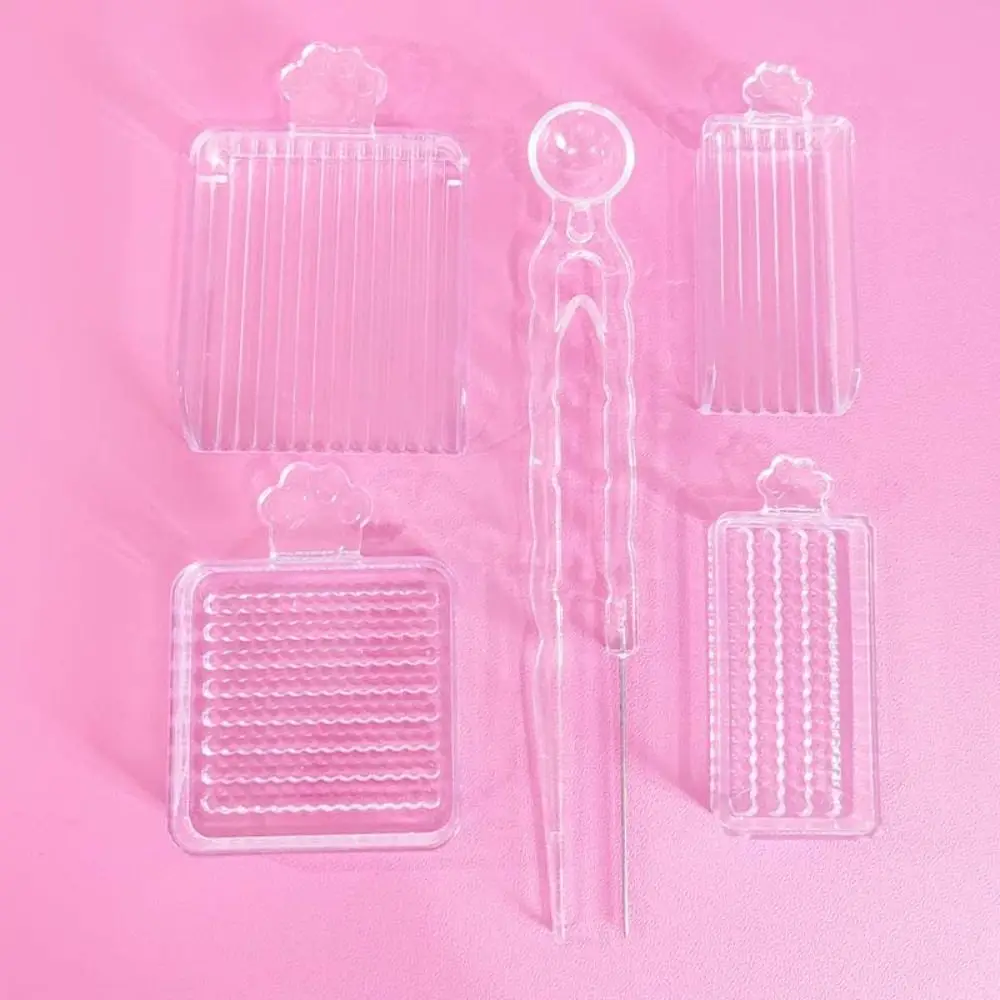3/5Pcs/Set Creative Beads Clips Pen Tray Kits Efficient 2.6mm Padding Bean Pen Bean Shovel Handheld Bean Sorting Tray Set