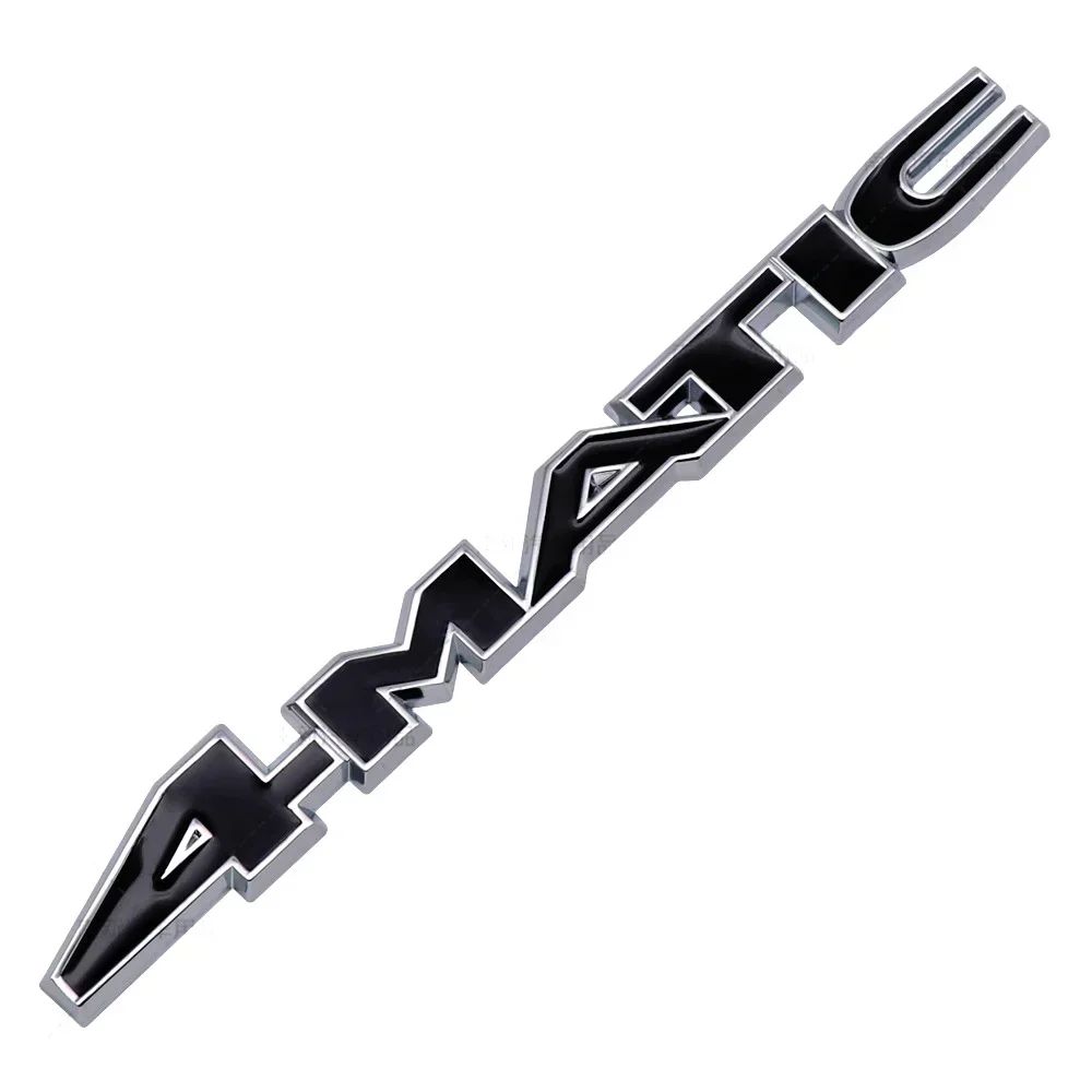 Metal Car Side Emblem Rear Trunk Sticker Body Badge 4MATIC Logo for Mercedes Benz W124 W205 W203 W168 W176 CLA CLK CLS GLA GLC view 4