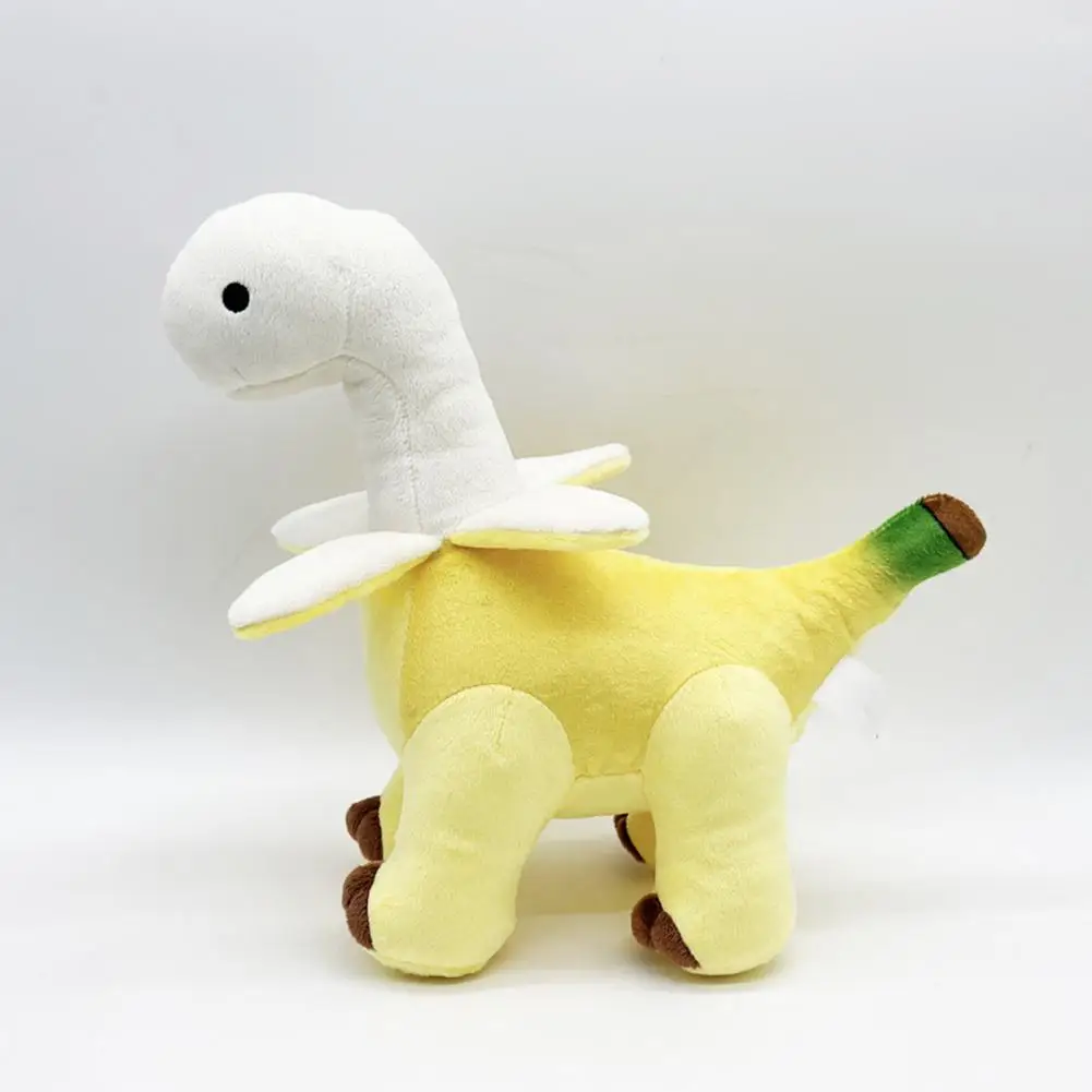 Banana Plush Doll Dinosaur Plush Toy with Banana Symbol of Wealth Good Luck Soft Fabric Doll Year of Horse Super-soft Stuffed
