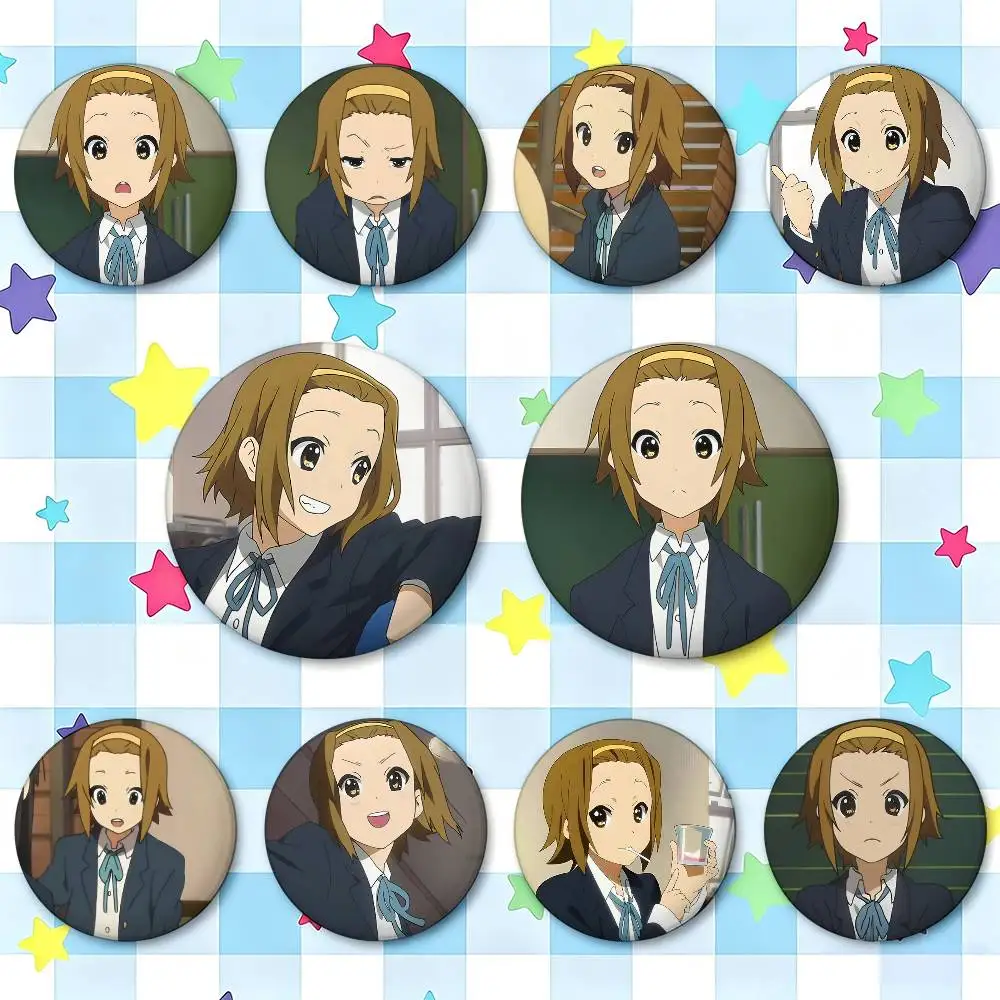 Ritsu Tainaka K-On! Badges 25 32 44 58 75 Mm Round Cosplay Pin Bag Decor Fans Collect Friends Gifts Brooch Souvenir