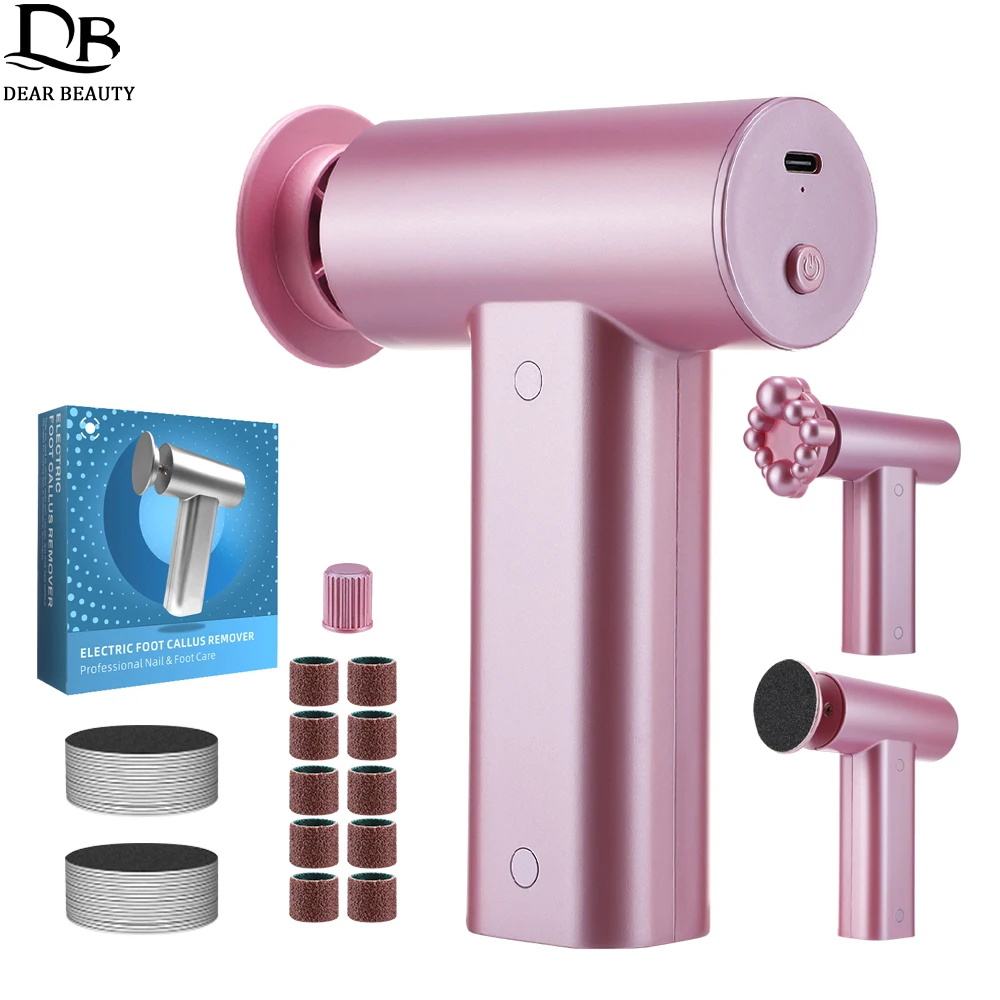 3 في 1 الكهربائية الكالس مزيل مسمار والكعب ماكينة الطحن العناية بالقدم جهاز تدليك قابلة للشحن ملف القدم مزيل الجلد الميت
