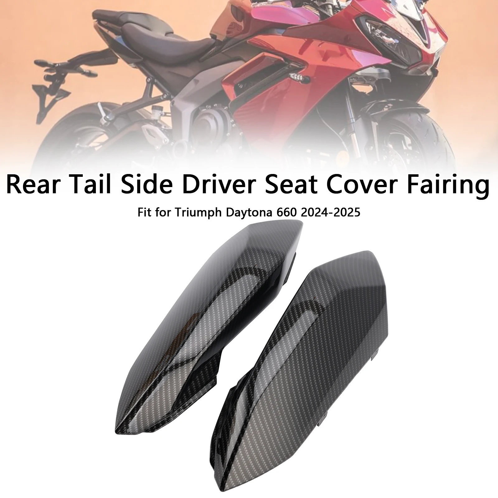 

Topteng Rear Tail Side Driver Seat Cover Fairing For Daytona 660 2024-2025
