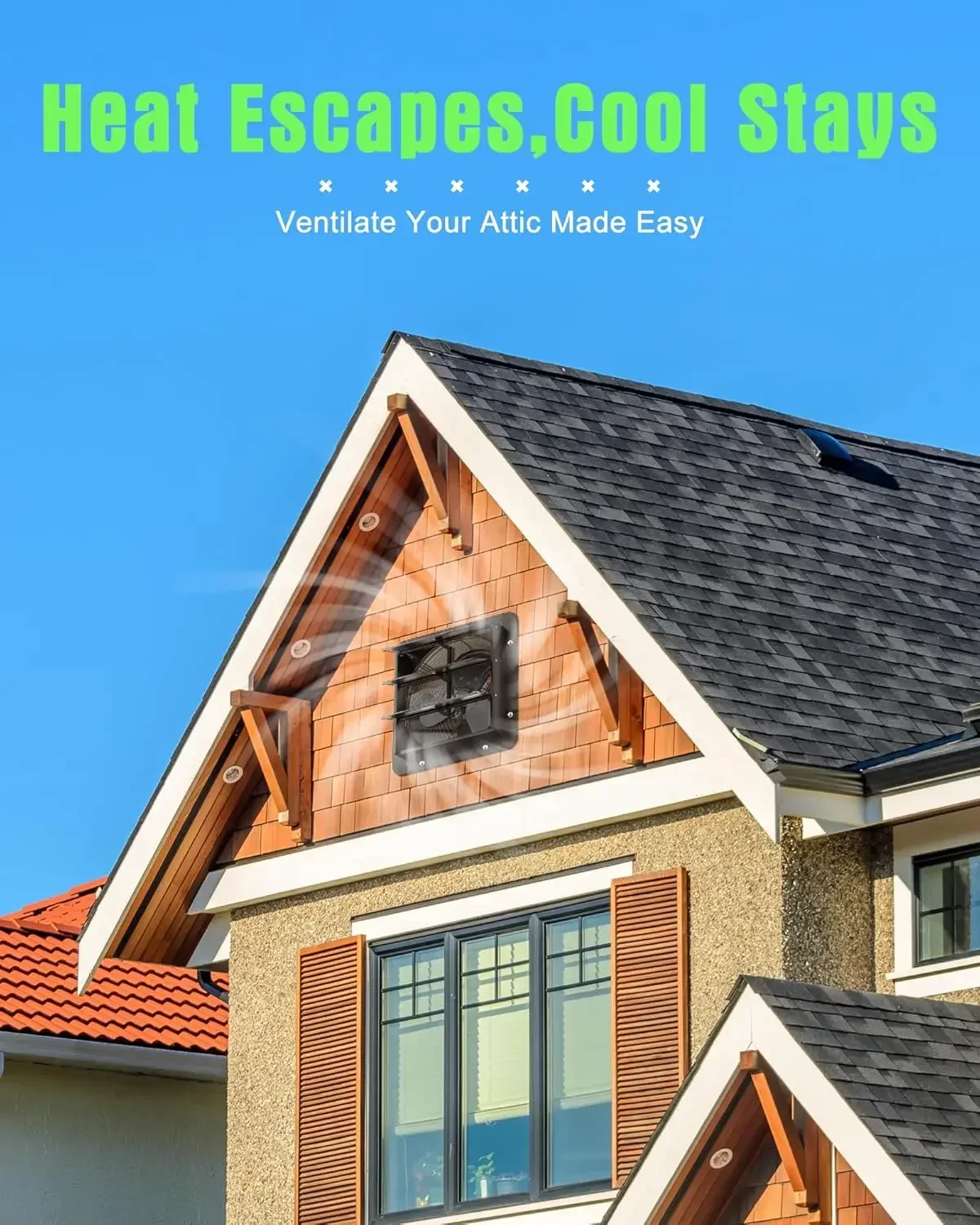 Exaustor com Controle Remoto para Estufa, App Controller, Wi-Fi, 12 polegadas, Conchas de Garagem, Oficina