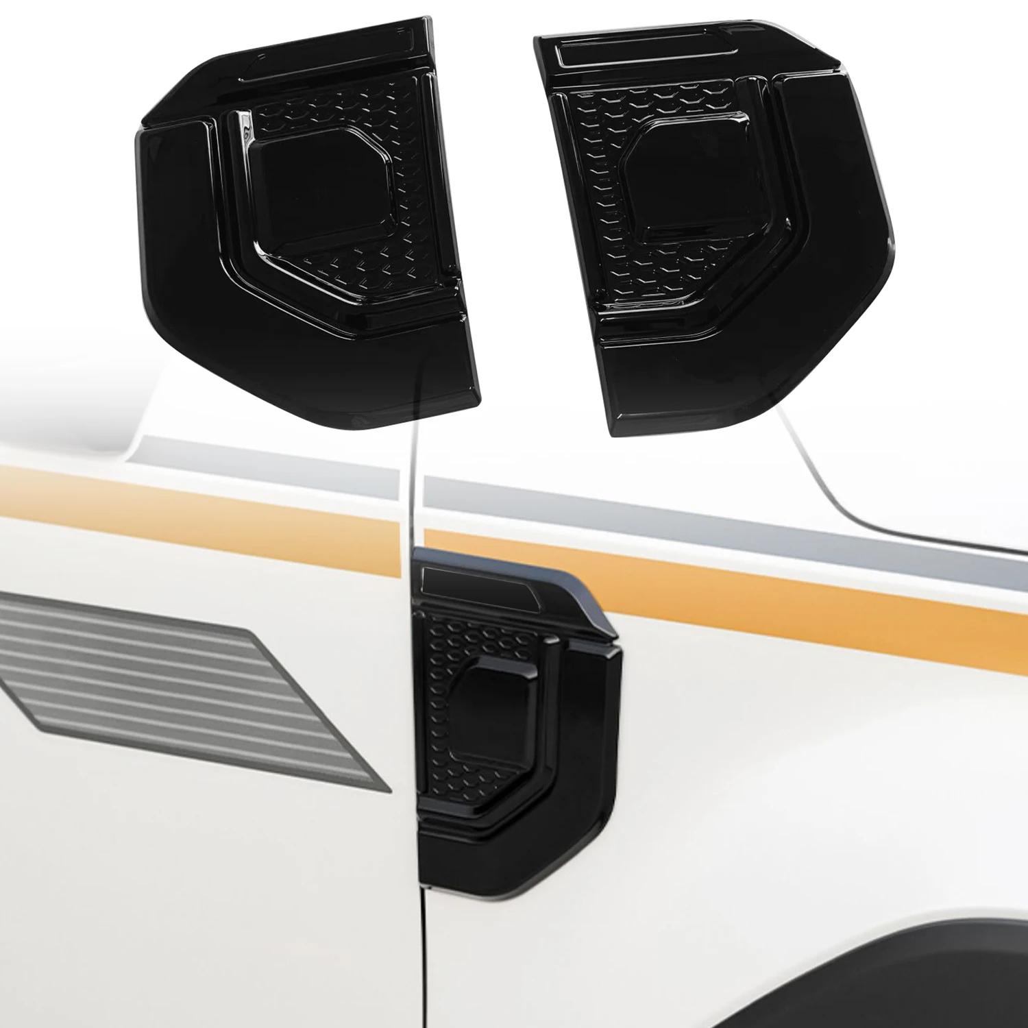 For Toyota Land Cruiser Prado J250 2024 2025 Car Accessories ABS Wing Fender Air Guide Vents Cover Trim 2pcs