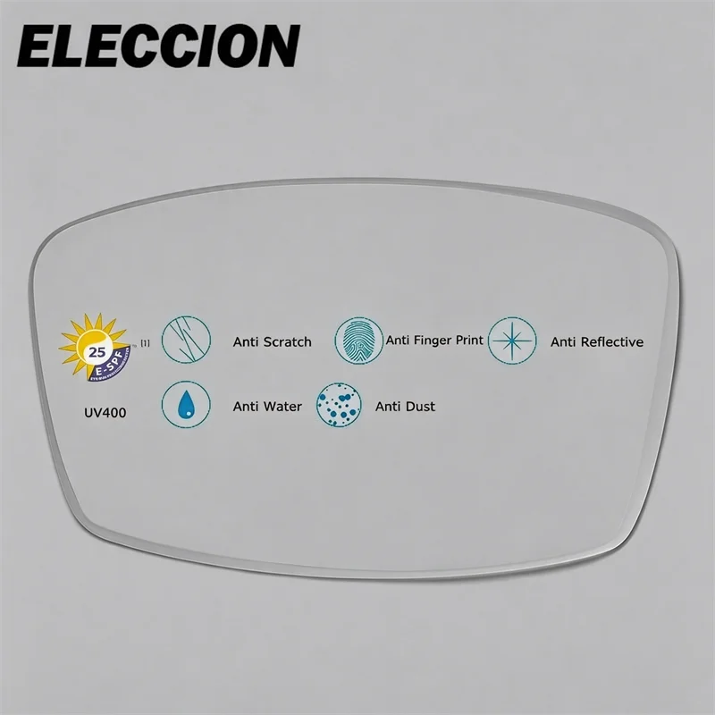 ELECCION Brand Aspheric 1.56 Index No Line Bifocal Lenses Clear Color Round Flat Shape Bifocal Lenses for Eye See Close Distance