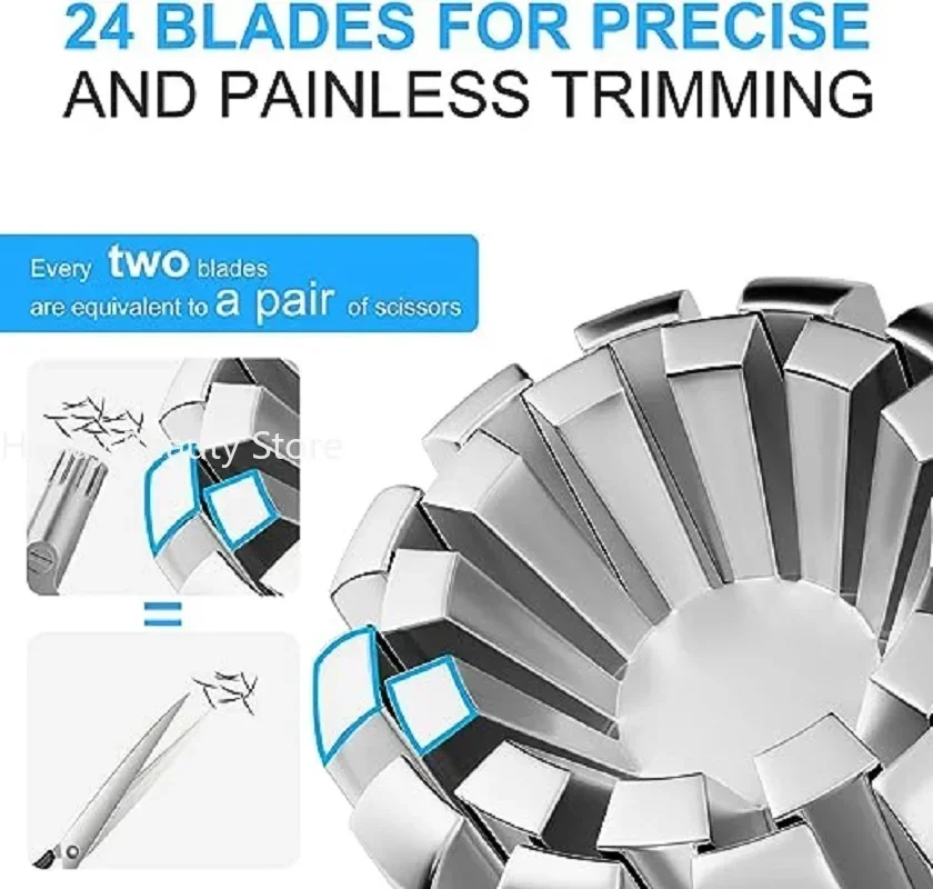 Триммер для волос в носу для мужчин, ручная бритва из нержавеющей стали, подходит для бритвы для волос в носу, моющийся портативный триммер для волос в носу, 1 компл.