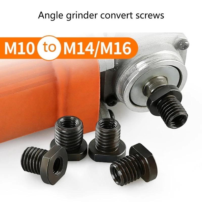 2 pcs For 100Type Angles Grinders Screw Conversion Head Solid &Reliable Universal Screw Adapter M10to M14/M16 Thread Converter