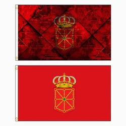 90x150cm Retro Bandera De Navarra Flag Autonomous Regions of Spain Banner Decoration FLAGLAND