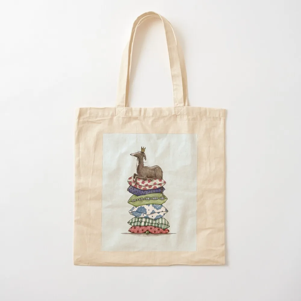 Princess On The Pea - Greyhound - Galgo - Whippet Italian Greyhound Tote Bag personalized tote bag canvas tote bags shopper bags