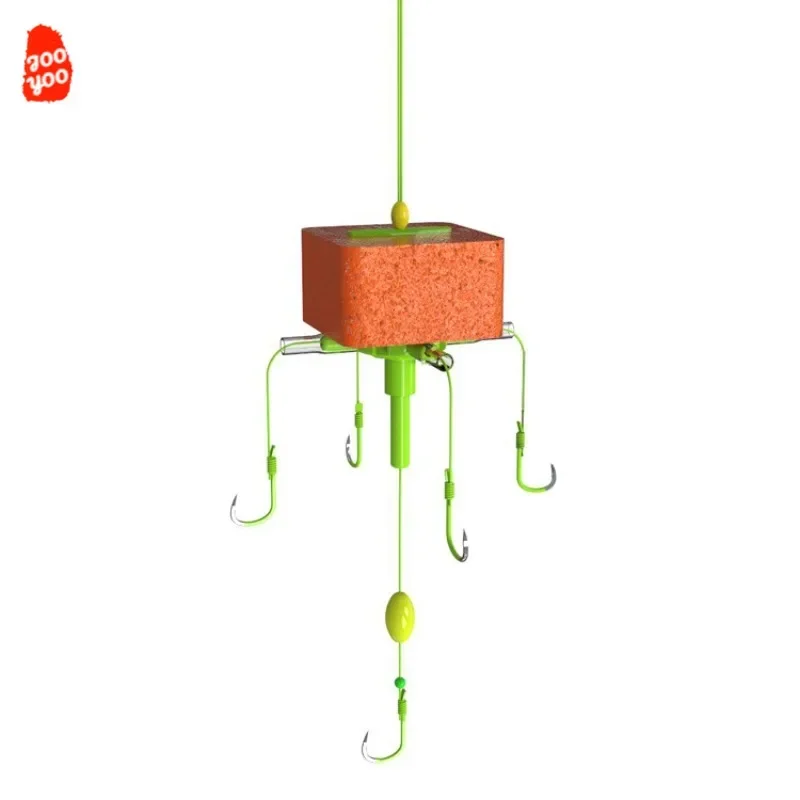 1PC New Type of Silver Carp and Bighead Carp Hook Silver Carp and Bighead Carp Hook with Five Claws for Floating Fishing.