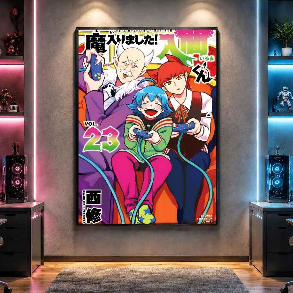 Anime W-Welcome to Demon School Iruma Poster Wall Art Bedroom Living Room Dorm Bar Cafe Gym Studio Home Decor Gifts