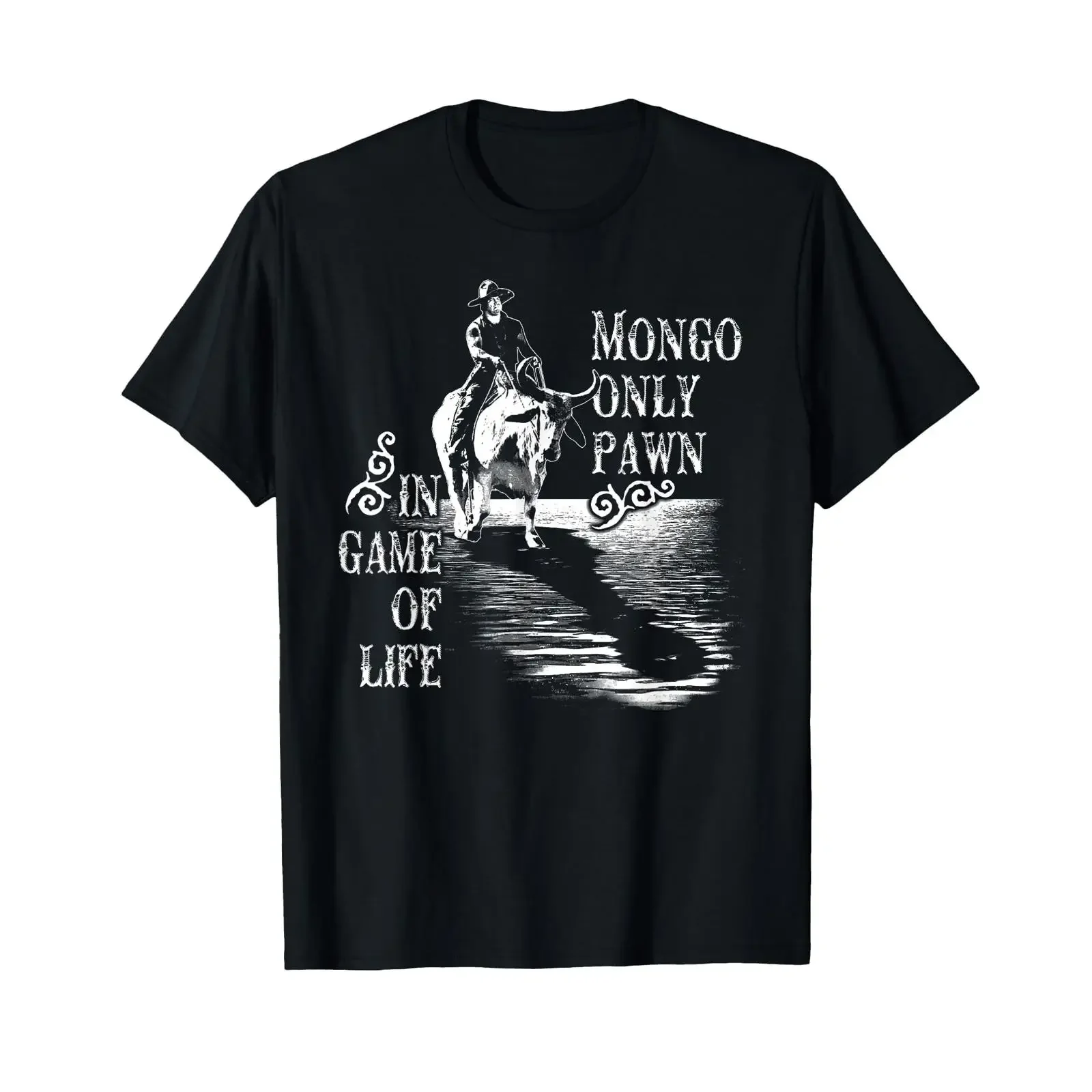 Mongo Only Pawn in Game of Life T Shirt vintage Washed fashion Versatile homme Casual Soft Breathable Stylish graphic