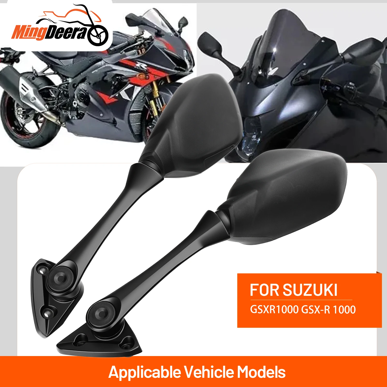 

Motorcycle Rear View Mirror For Suzuki GSXR1000 GSX-R1000 2017-2019 Motorcycle Left Right Rear View Mirror