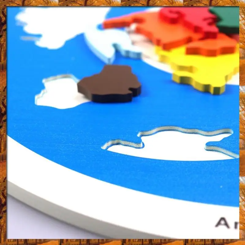 

2025 Trend Wooden Planet Puzzles Learning Montessori Kids Change Cognitive World Map Matching Game For 3-6 Years Old