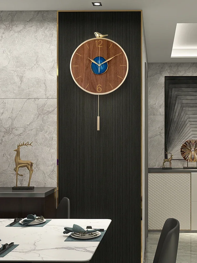 Nordic Wall Clock Metal Agate Living Room Decoration Wall Watches Home Decor Mute Creative Luxury Glod Kitchen Clock Undefined