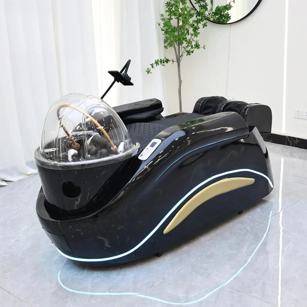 

Electric adjustable hair spa chair head washing station shampoo massage bed for salon shop