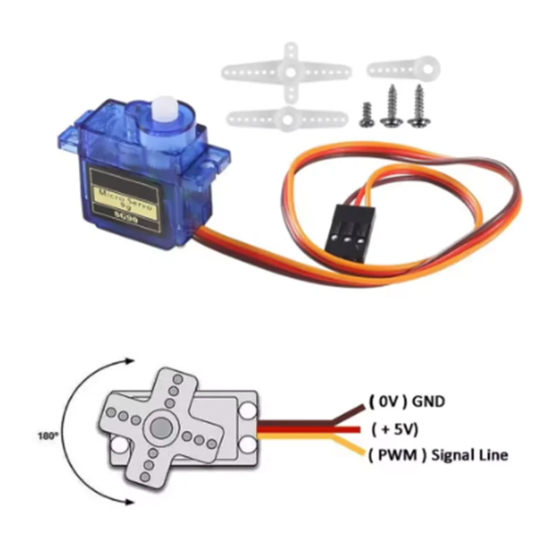1-10PCS SG90 9G Micro Digital Servo Motor 180/360 Grad Starrflügel Getriebe servo Motor für Rc Hubschrauber Spielzeug Flugzeug Flugzeuge