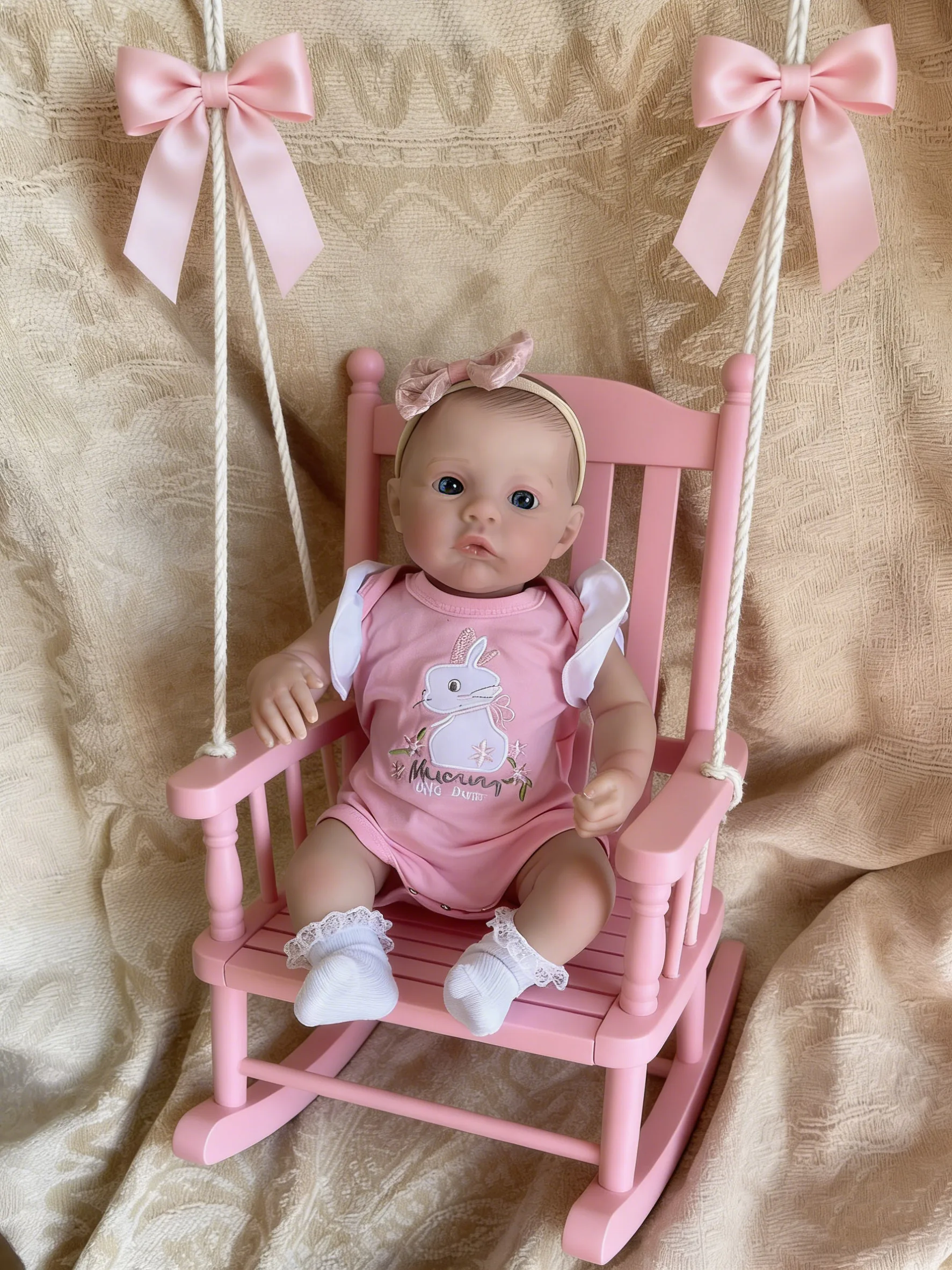 18 inch knuffelige herboren pop zachte doek lichaamsweide levensechte meerdere lagen schilderen 3D-huid met handverf haar zichtbare aderen