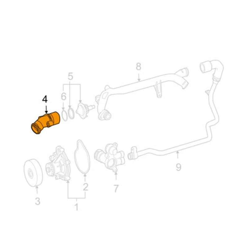 Motor Refrigerante Termostato Habitação para Mercedes-Benz S204 W203 W204 CL203 C230 2712001256