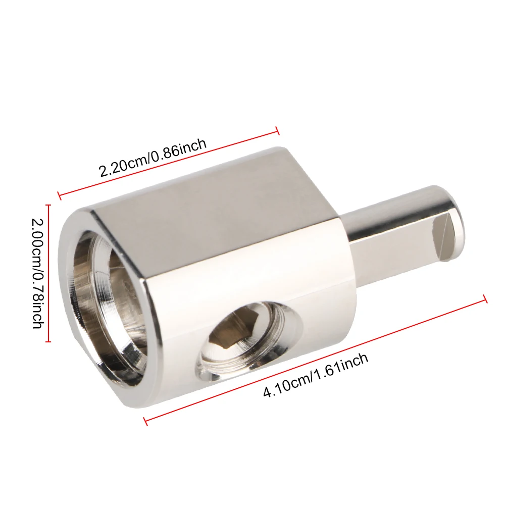 1/0 AWG To 4 AWG 2pcs Power Ground Wire Terminal Adapter Modified Power Amplifier Input Adapter Car Audio Ring Terminals view 3
