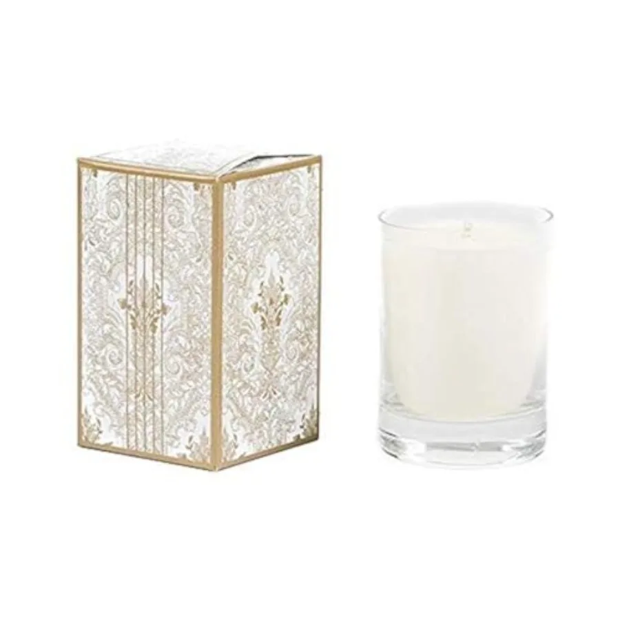 

Soy Candle Pearl Collection, Hand Poured Natural Vegan Soy Wax - Luxuriously Scented Rosemary Candle