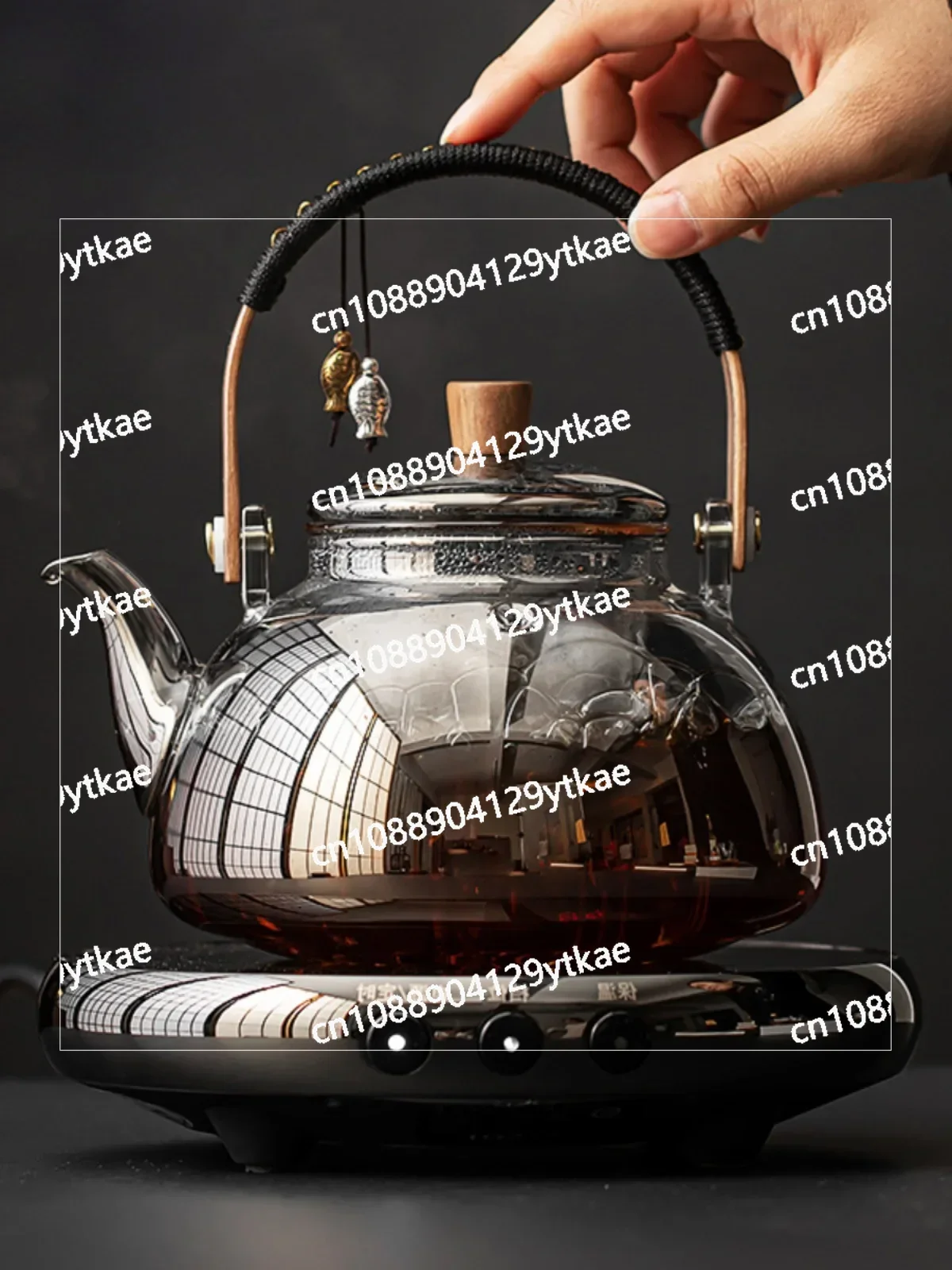 Electric Ceramic Stove Tea Maker Set Spray Heat-Resistant Glass Steaming and Boiling Dual-Purpose 220V Health-Enhancing Tea Pot