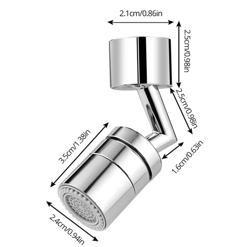 LICE-Kitchen 浴室加圧延長泡立て蛇口 720度回転式食器洗い洗浄すすぎ水しぶき防止ヘッド