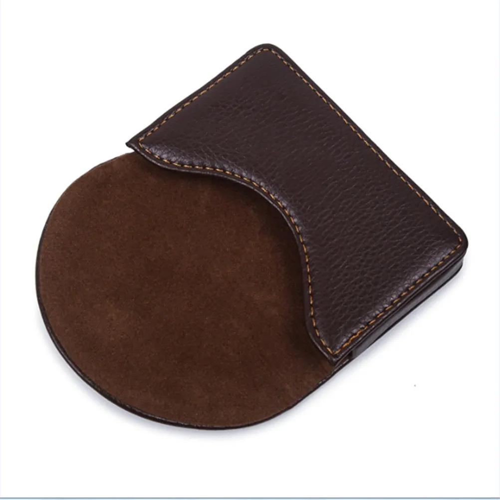 Business Card Holder Case Magnetic Close Slim Stainless Iron PU Business Organizer Portable Name Case for Men Women