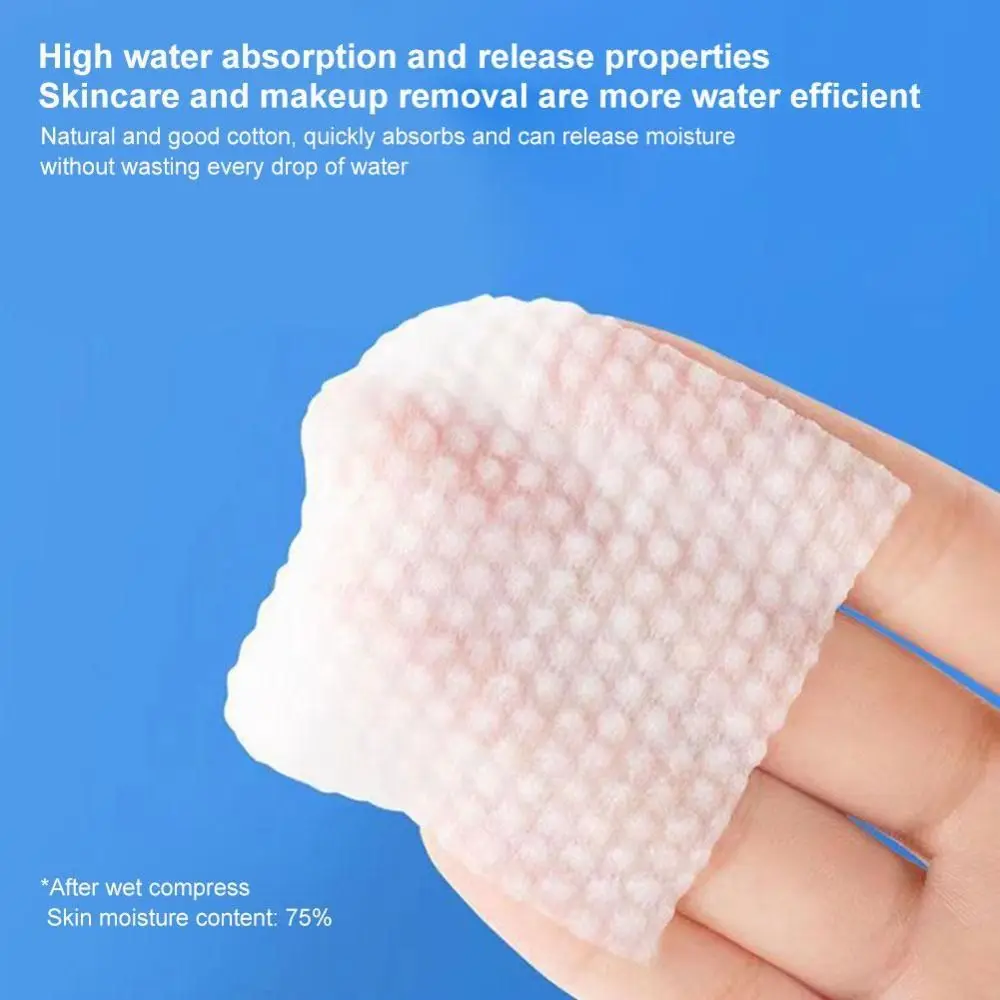 600 pçs beleza essencial almofadas de maquiagem descartáveis cuidados com o rosto algodão facial puff almofadas hipoalergênico removedor papel cuidados com a pele