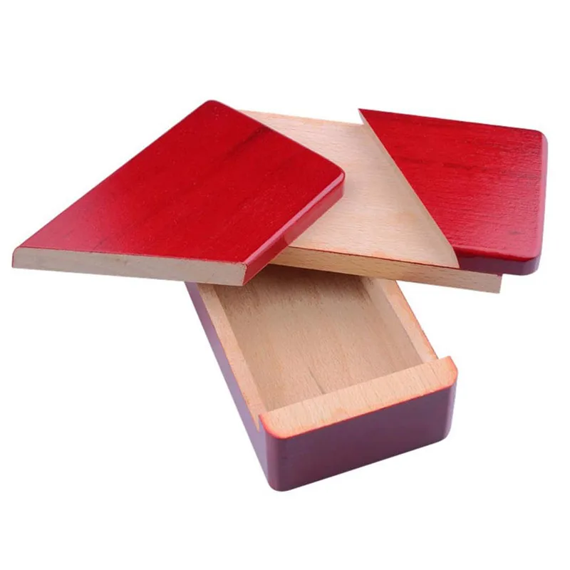 Impossible Puzzle Box for Adults & Teenagers Valentine's Day Surprise Gifts Wooden Brain Teaser Magic Secret Drawers IQ Toys view 2