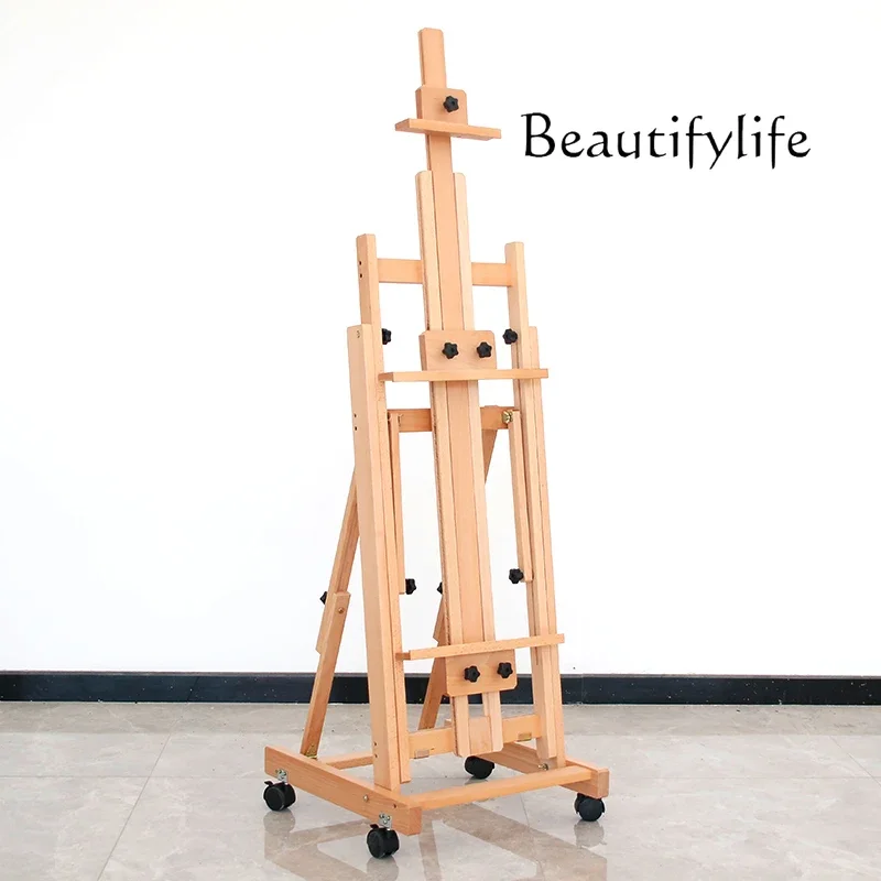 Large beech wood art student special bracket type multi-functional flat sketch oil painting stand