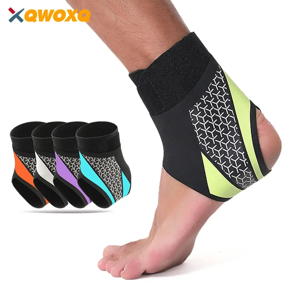 Ankle Brace Support Sleeves, Adjustable Elastic Sports Ankle Fixation Bandage for Relieve Pain Exercise Arthritis Arch Support