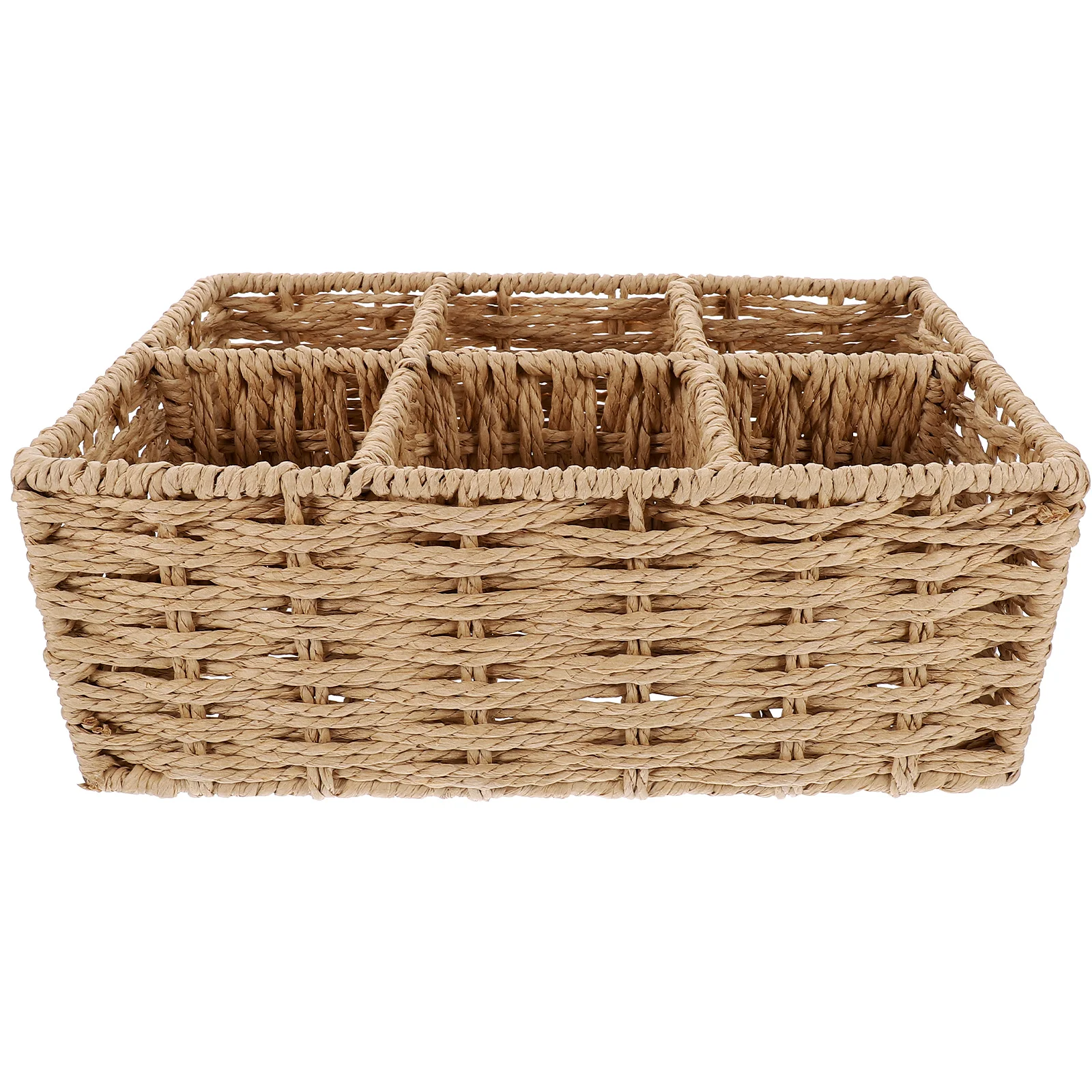 

Cube Hexagon Grid Storage Box Crate Small Items Holder Sundries Organizer Wicker