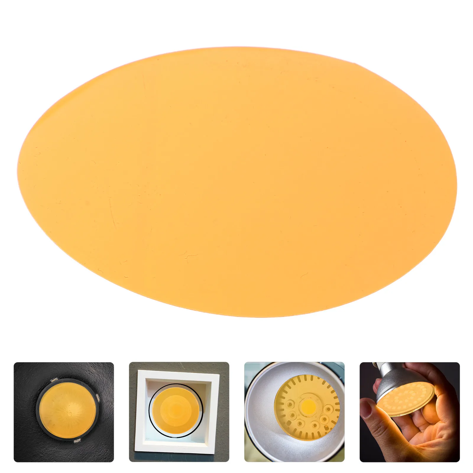 

30Pcs Atmosphere Light Color Filter Sheets Self Adhesive Warm Light Diffuser Film 70x70mm LED Spotlight Correction Film Warm